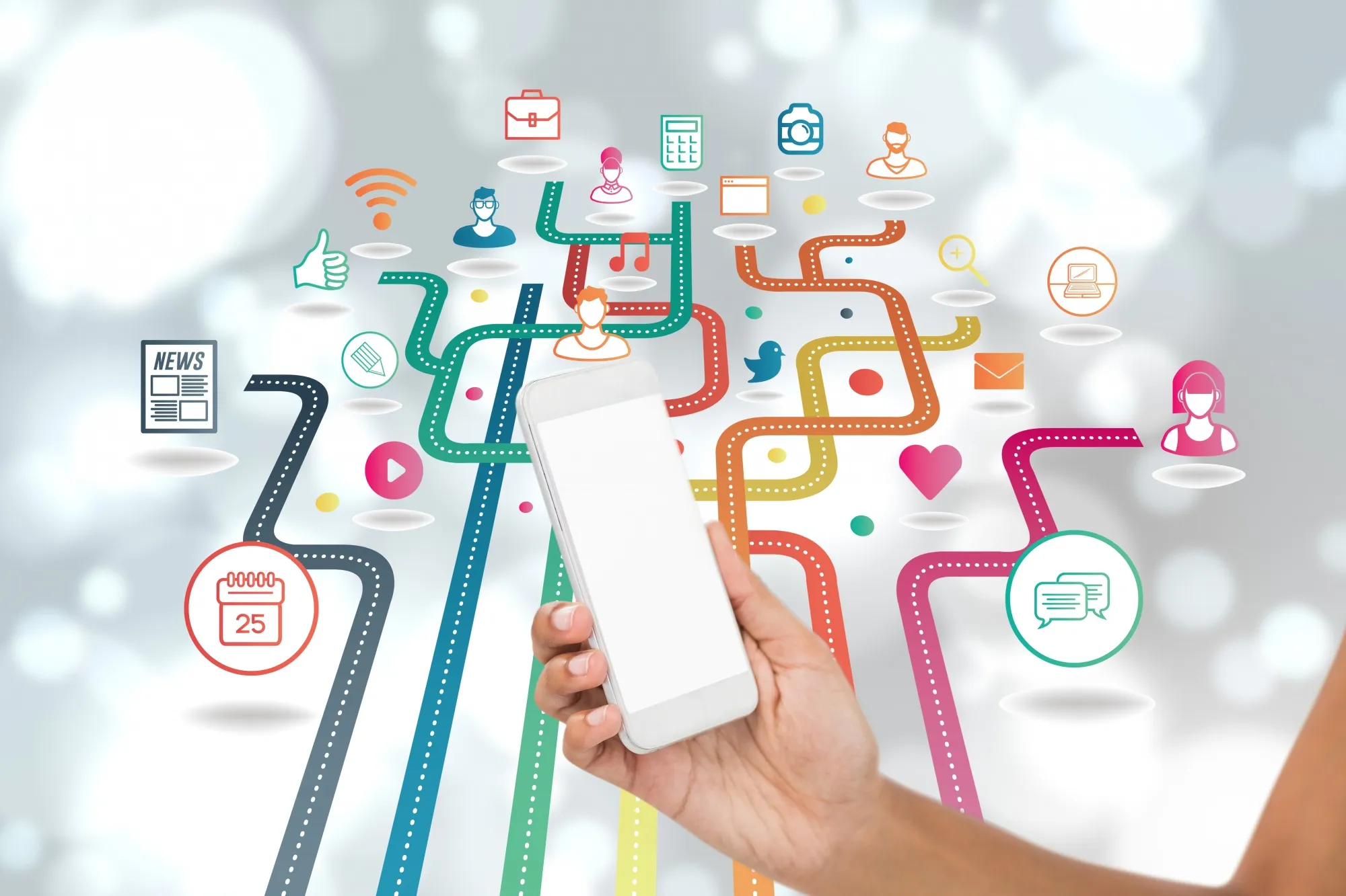 Graph showing customer data analytics for personalized marketing.